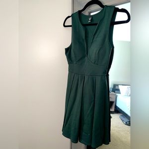 Gorgeous, comfy plunge holiday dress!